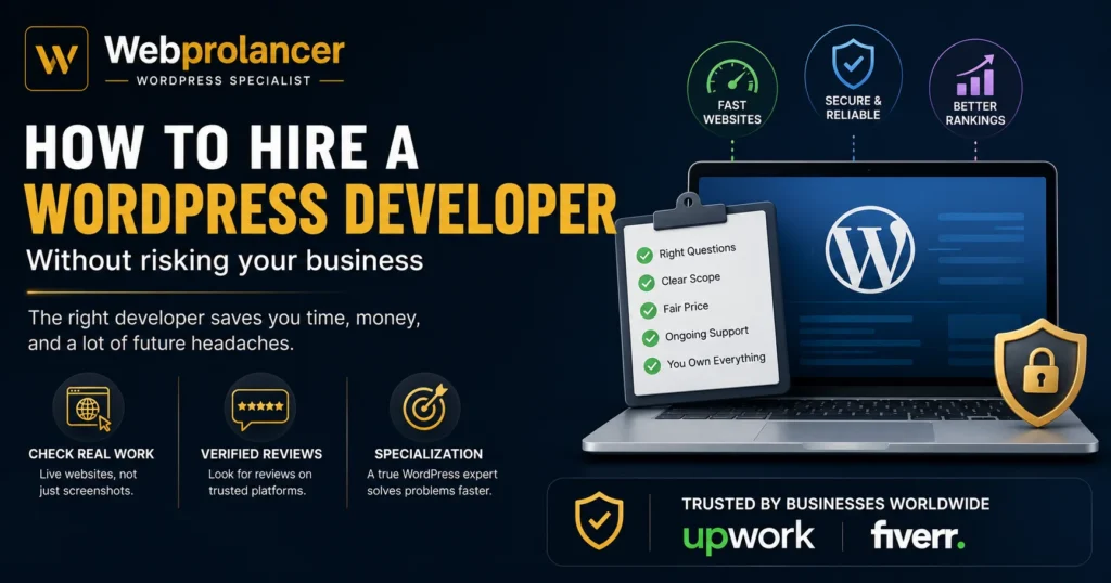 How to hire a WordPress developer checklist and red flags
